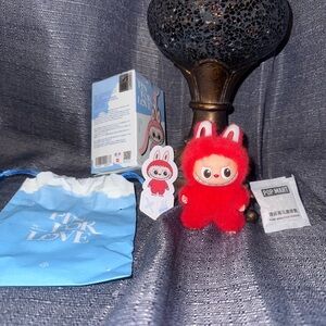 Labubu Pin for Love Series Vinyl Plush Pendant “X” The Monsters Popmart